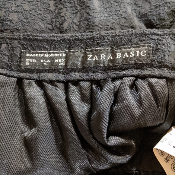 Zara Black Mini Skirt - Picture 7 of 8